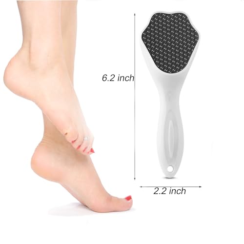 Nano Glass Foot File and Callus Remover for Hard Skin (White)