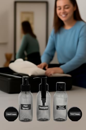Homence Travel Bottles Set – TSA Approved 6-Piece Toiletry Kit