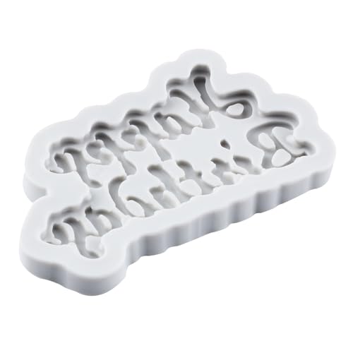 Happy Birthday Silicone Fondant Molds for Cake Decoration