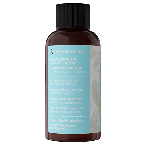 LorAnn Oils Vanilla Emulsion & Flavoring for Baking - 2 Fl Oz (Pack of 6)