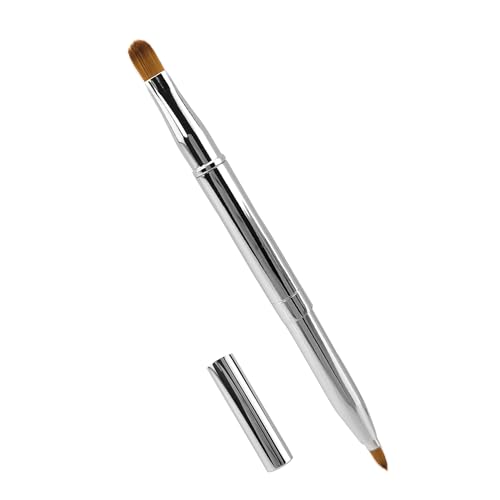 Quacc Double-Ended Retractable Lip Makeup Brush and Liner - Silver