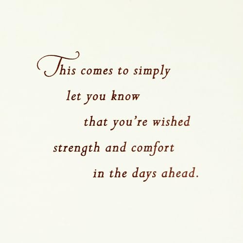 Hallmark Sympathy Card - There Are No Words, 5 x 7.2 Inch Condolence Note