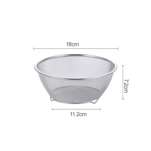 Stainless Steel Rice Washing Sieve Strainer 7 Inch Kitchen Mesh Basket