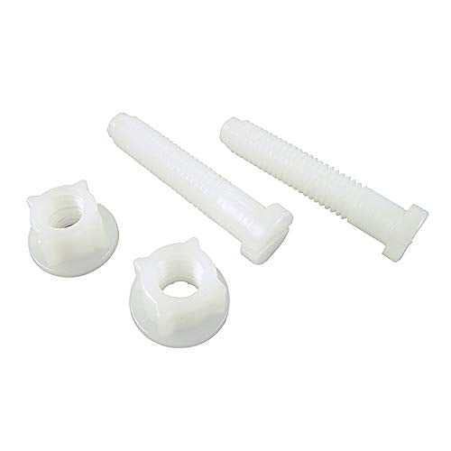 Danco 7/16-Inch Plastic Toilet Seat Hinge Bolts - 2 Pack