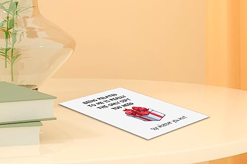 Funny Brother Birthday Card - Humorous Sibling Joke Greeting Card