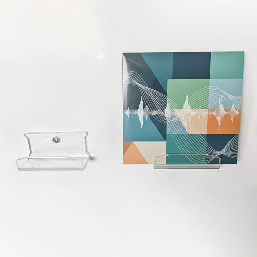 Clear Acrylic CD Wall Mount Display – Minimalist Floating Holder