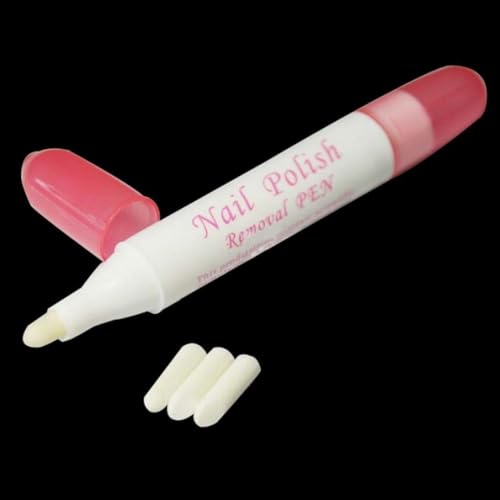 ZLmoue Nail Polish Corrector Pen with 3 Replaceable Tips for Manicure Cleanup