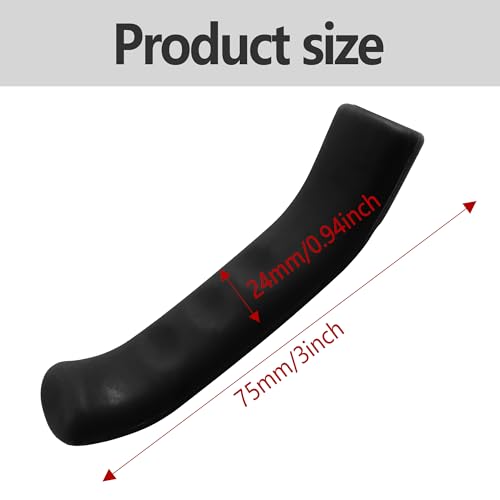 2 Pairs Bicycle Brake Lever Grip Protector Cover, Non-Slip Brake Lever Grip, Silicone Sleeve Universal Brake Protection Handle Cover for Bicycle, Cycling, Road/Mountain Bikes, Black