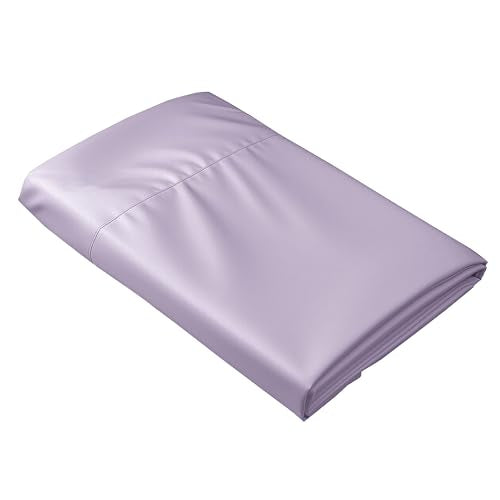 HBHLFZ Twin Flat Sheet - Ultra Soft Polyester Bed Sheet - Light Purple