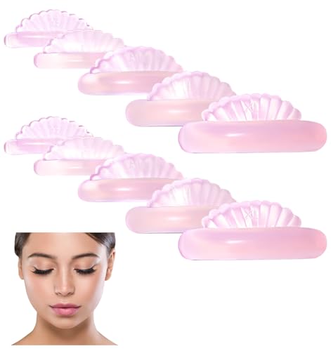 Self-Sticky Lash Lift Flat Shields, Silicone Pads for Eyelash Perm 10Pcs