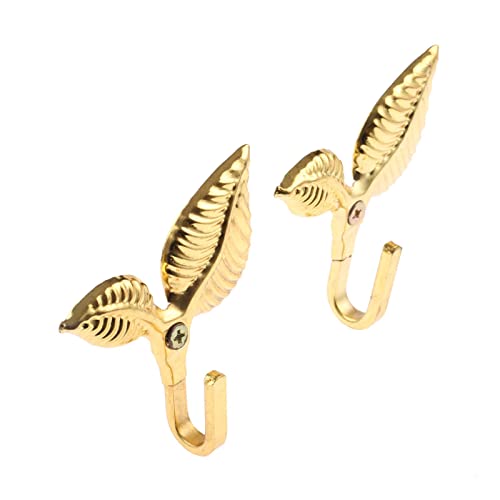Vintage Leaf Curtain Holdbacks - 2Pcs Multifunctional Wall Hooks