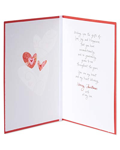 My Truest Blessing Christmas Card for Wife - Romantic Holiday Greeting with Hearts & Ribbon