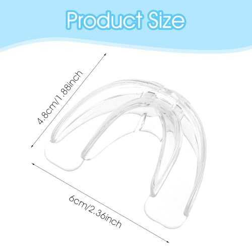 1 Piece Sports Mouth Guards Football with Case Youth Teeth Braces Clear Basketball Wrestling Boxing Taekwondo Lacrosse MMA Mouthguards Braces for Women Men