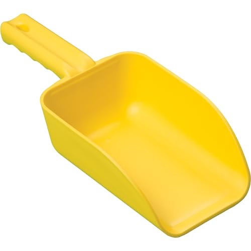 Remco 32 Oz Poly Hand Scoop - Durable Hygienic Small Scoop, Yellow