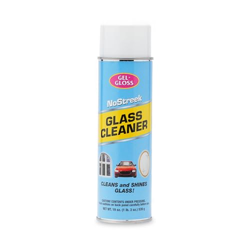 TR Gel-Gloss Streakless Glass Cleaner Foam Spray for Windows, Mirrors & Vehicles