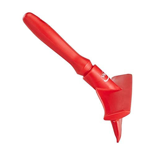Vikan 29345 Mini Handle with European Threaded Tip, 6.5" Polypropylene, White
