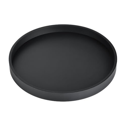 2-Piece Silicone Bathroom Vanity Tray Set - Round & Octagon, 7 Inch