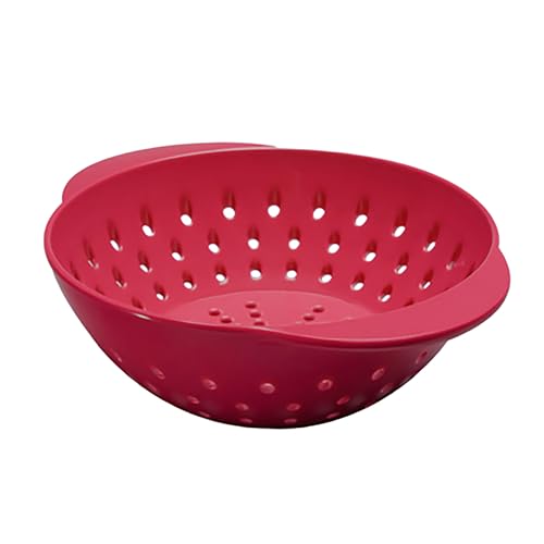 Tovolo Mini Berry Colander Strainer - Cayenne Red, BPA-Free