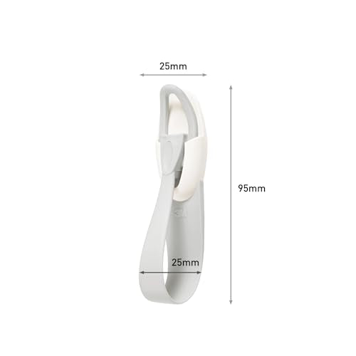 Command Medium Cable Hangers, Adhesive Wall Hooks for Cable Management (White)