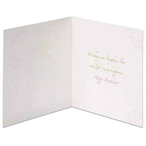 Papyrus Birthday Card - Collage Elephant Design with Foil Accents