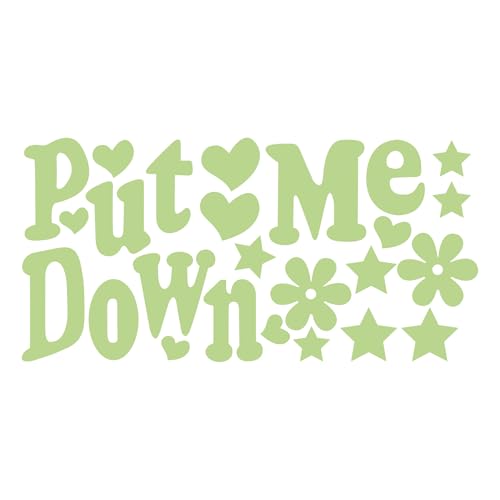 Put Me Down Wall Stickers - Light Green Vinyl Decor