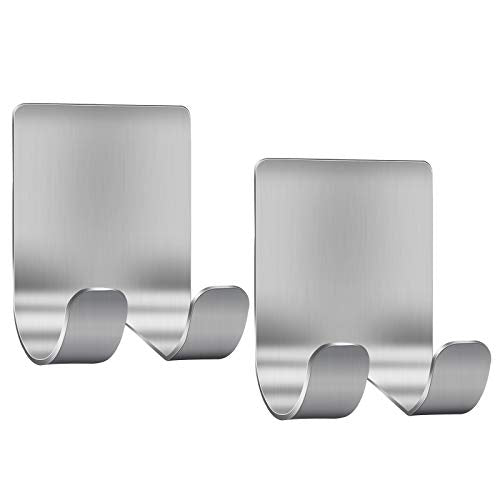 Luckyiren Razor Holder Hooks - 2 Pack Heavy Duty Stainless Steel