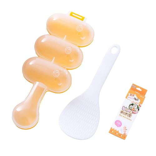 Holyzuel Kids Rice Ball Mold Set with Mini Sushi Plate & Shaker - DIY Sticky Rice Maker for Bento & Fun Cooking