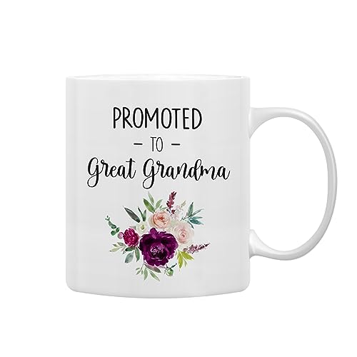 Grandma Coffee Mug - Great Grandma Pregnancy Announcement 11oz Ceramic Tea Cup - Variation of Great Grandma-2