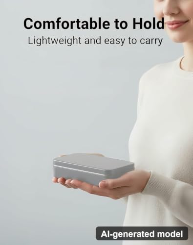 LJY 2 Pack Metal Storage Tins with Hinged Lids - Silver, 5.9x3.5x1.2 in