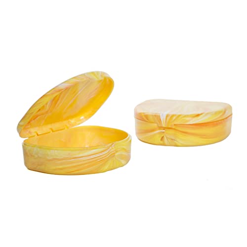 Blasting Health Designer Marble Retainer Case for Aligners & Mouth Guards
