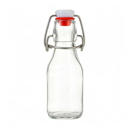Fox Run Mini Swing Top Glass Bottle 4.23 oz Airtight Flip Top