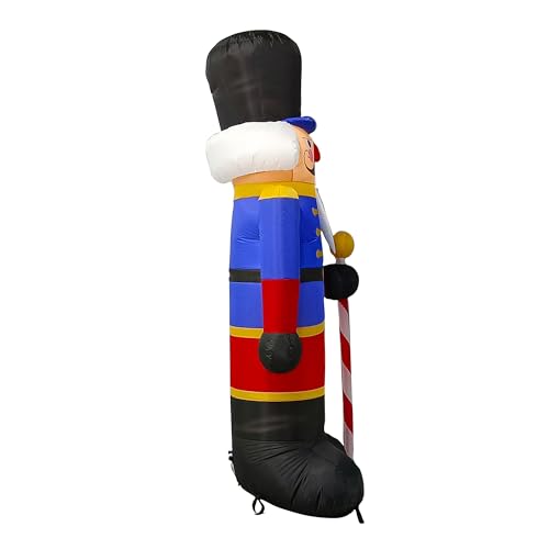 8ft Inflatable Nutcracker Soldier Christmas Yard Decor - Red & Blue, 2 Pack