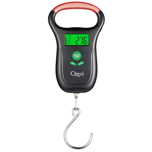 Ozeri LS3 Multifunction Propane Tank Scale and BBQ Gas Gauge, with Luggage and Fish Scale