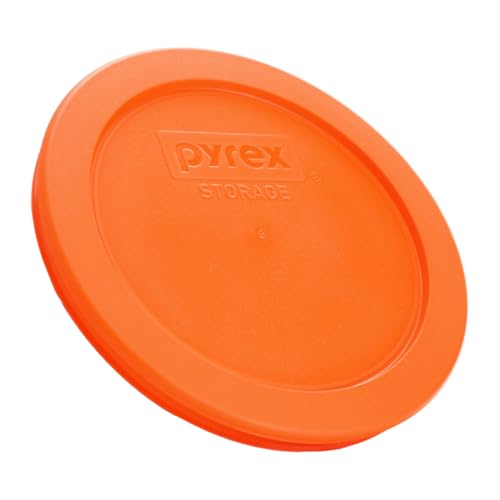 Pyrex 7200-PC 2-Cup Orange Replacement Lids - 2-Pack BPA-Free Plastic