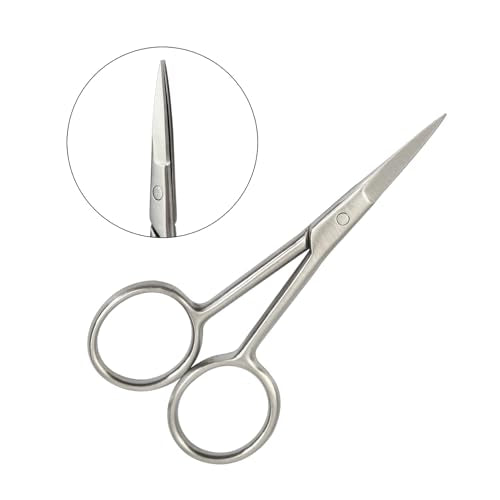 Stainless Steel Cuticle Scissors for Nail and Facial Hair Grooming