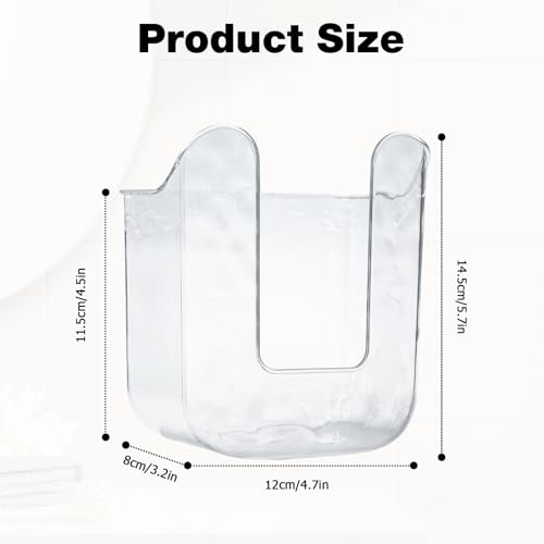 Wall-Mounted Wipe Dispenser - Clear Storage for Bathroom & Kitchen