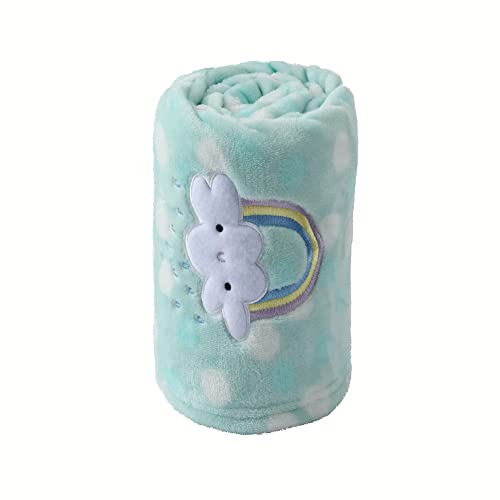 CREVENT 30x40 Plush Baby Blanket - Soft Flannel Fleece for Infants & Toddlers