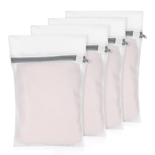 Ouligay 4 Pack Small Mesh Laundry Bags for Delicates - 8x12 Inch