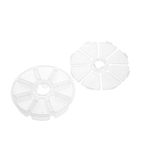Cosmos 8-Compartment Round Jewelry Bead Organizer Case - 3 Pack