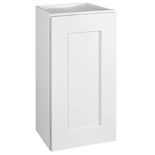 Design House Brookings Shaker Unassembled Wall Kitchen Cabinet W1224, 12 W x 12 D x 24 H, Painted White with Sherwin Williams®, Solid Wood – Design House, 561530
