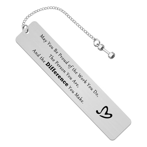 Fitness Trainer Appreciation Bookmark Engraved Stainless Steel Gift