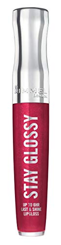 Rimmel Stay Glossy Lip Gloss - 490 Grind Time, Long-Lasting Shine