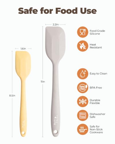 Bake Choice Silicone Spatula Set - 2 Heat Resistant Tools