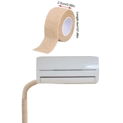 6 Pack Mini Split Air Conditioner Pipe Covers - Non-Adhesive Wrap