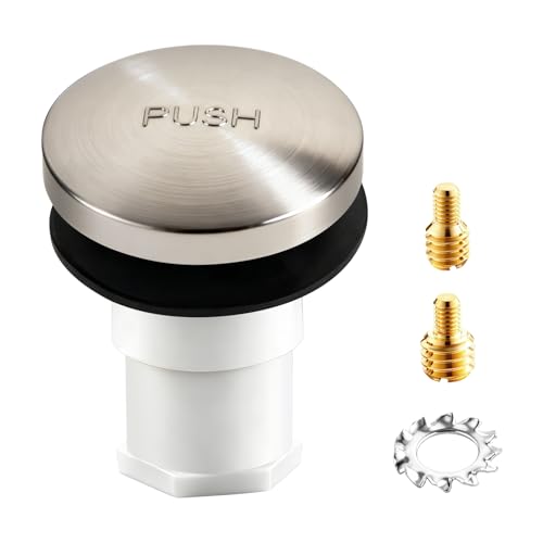 Foot Actuated Bathtub Drain Stopper with Thread Adapters