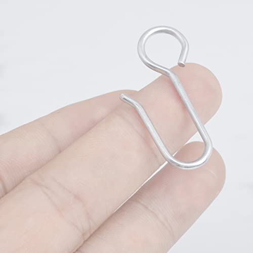Kuasting Stainless Steel S-Hooks for Curtain Tracks, 80 Pack, 35mm
