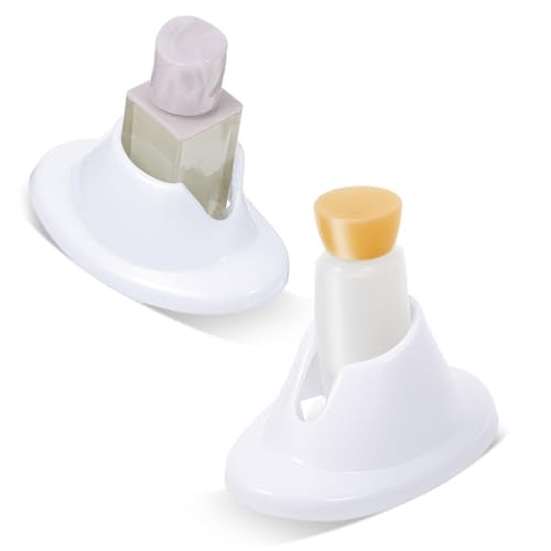 Silicone Nail Polish Bottle Holder 2PCS Anti-Spill Stand