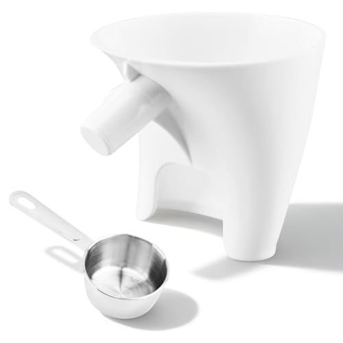 Flour Funnel for KitchenAid Mixer with Measuring Spoon | Easy-Pour Design
