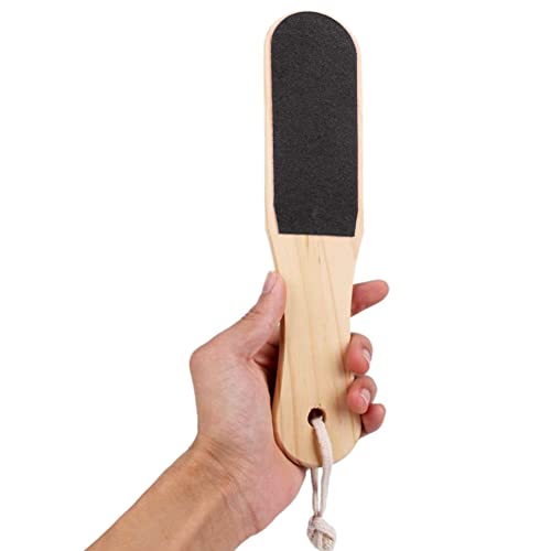 PitLite Double-Sided Wooden Foot File & Callus Remover for Dry Skin