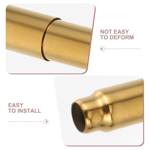 Adjustable Stainless Steel Toilet Paper Holder Roller, Gold Replacement Rod
